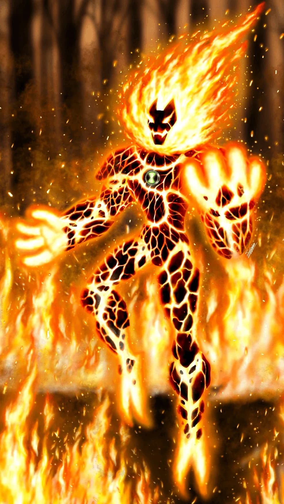 Heatblast card art