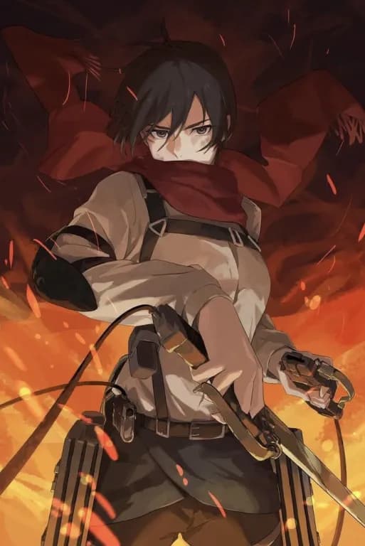 Mikasa Ackerman card art